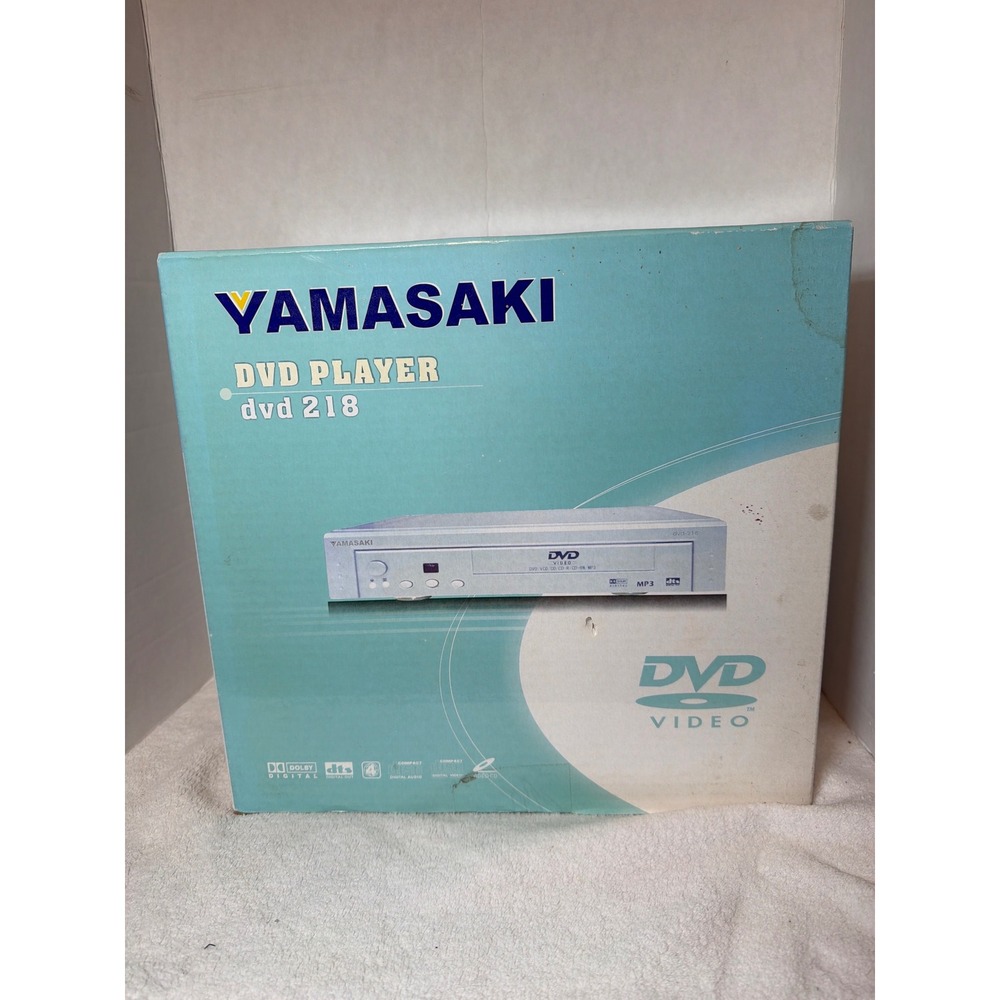 NIB VTG YAMASAKI DVD PLAYER Model DVD 218 Silver Compact‎ Plays MP3